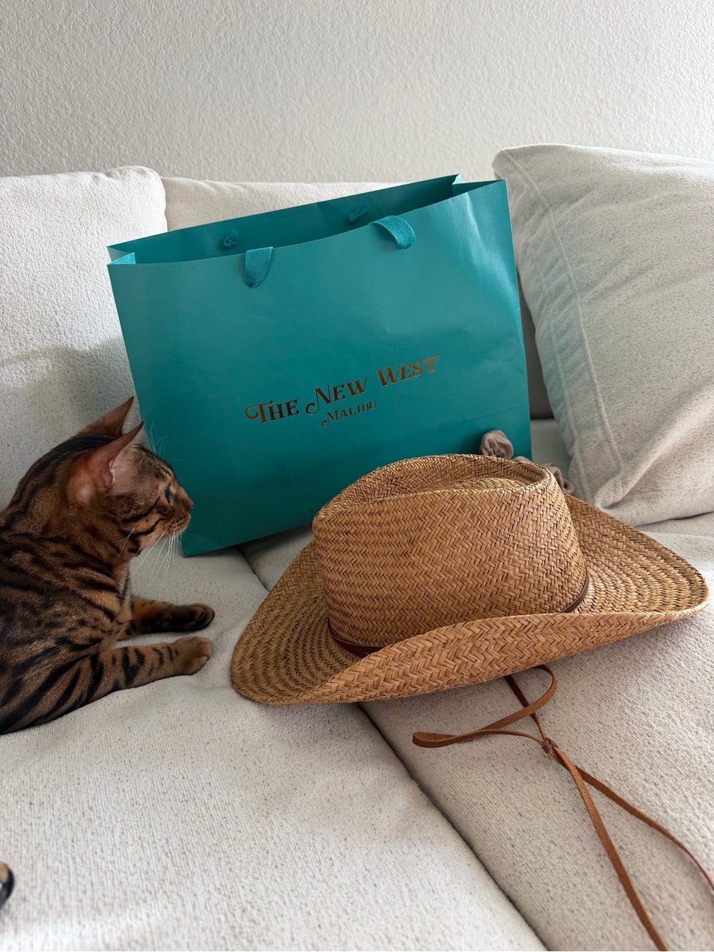 Malibu Men's Straw Sun Hat - Natural Brown